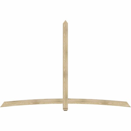 Ekena Millwork Bellingham Rough Sawn Timber Gable Bracket, Douglas Fir, 108"W x 72"H x 4"D x 4"F, 16/12 Pitch GBW108X72X0404BEL00RDF